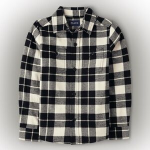 The Children’s Place Men’s Matching Family Plaid Flannel Button Up Shirt